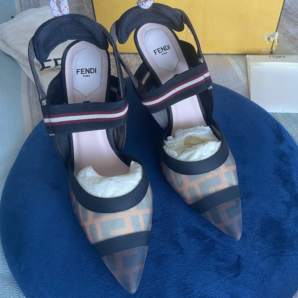 Fendi colibri heels
